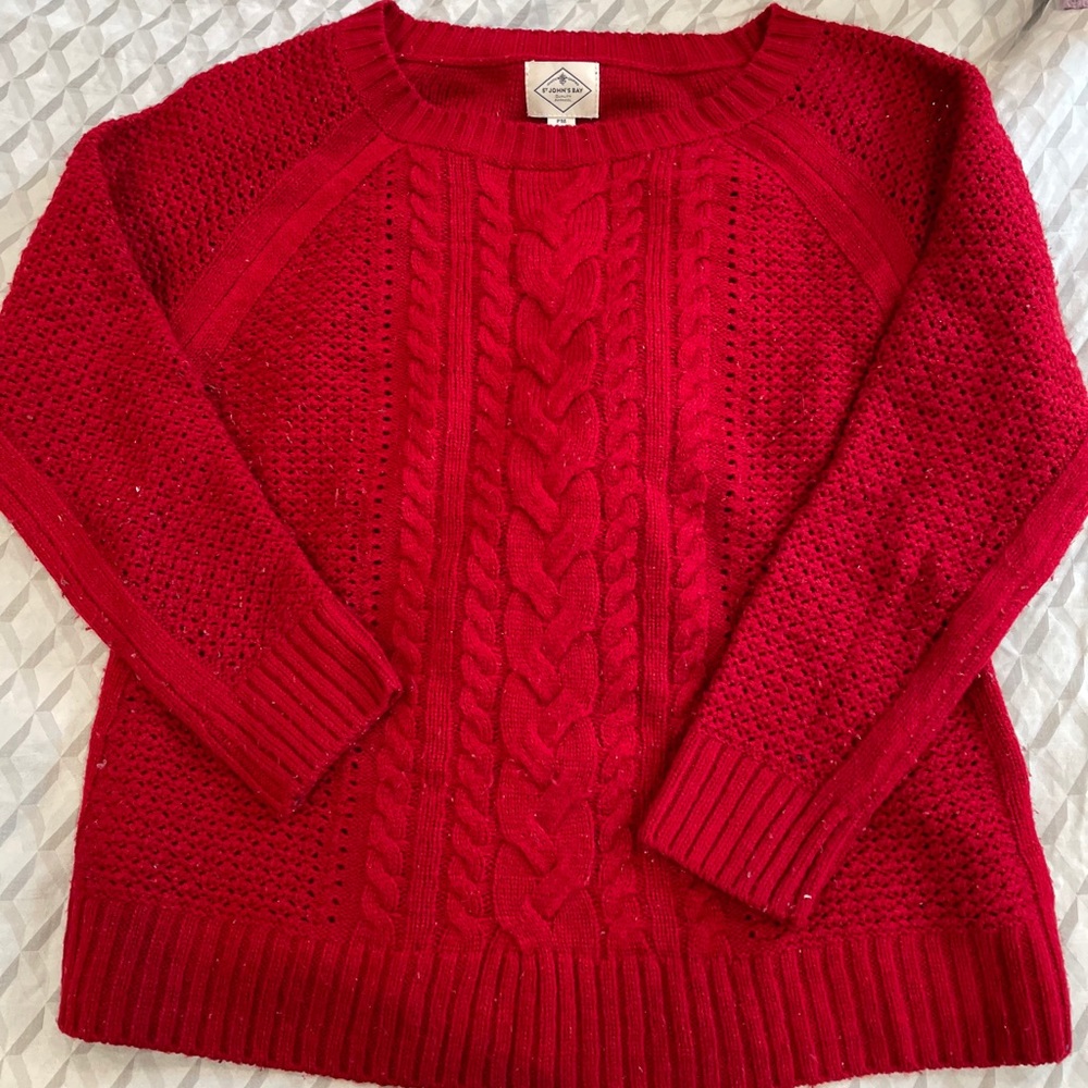 St John’s Bay petite red sweater